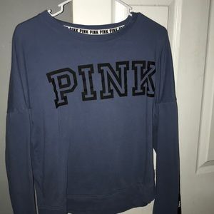 PINK blue sweater